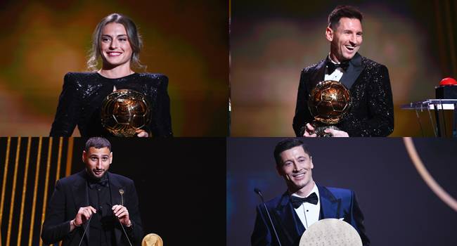 Full List Of Messi And Other Award Winners At Ballon d'Or 2021