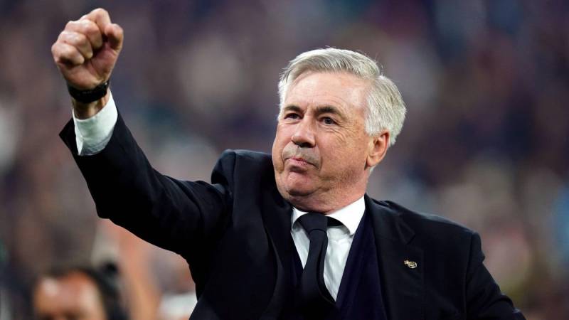 Ancelotti's reaction to Real Madrid defeating Frankfurt in the UEFA Super Cup