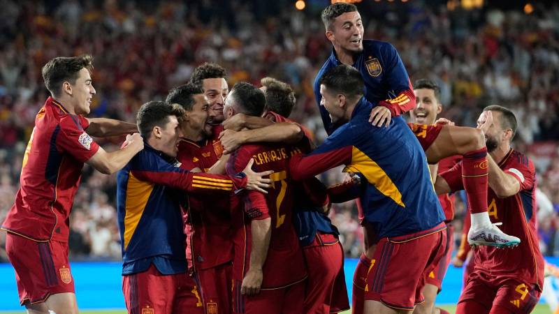 Spain are crowned Nations League champions for the first time.